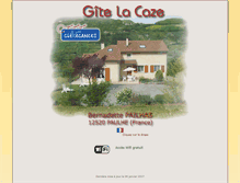 Tablet Screenshot of gite-lacaze.fr